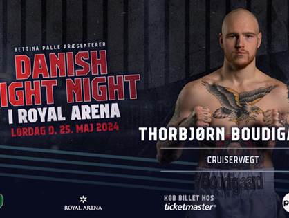 Thorbjørn Boudigaard melder sig klar og satser på ny knockoutsejr ved Danish Fight Night