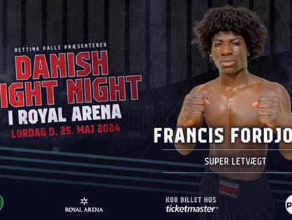 Knockout-bokseren Francis Fordjour er igen på programmet ved VM-boksegalla
